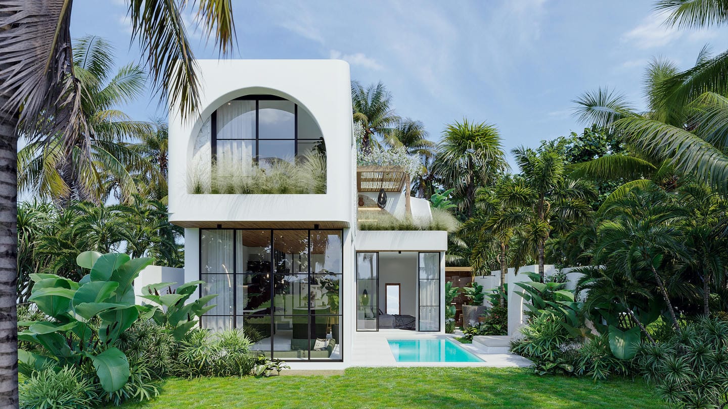 OFFPLAN 3 BEDROOM VILLA FOR SALE LEASEHOLD IN ULUWATU BE-1380 
